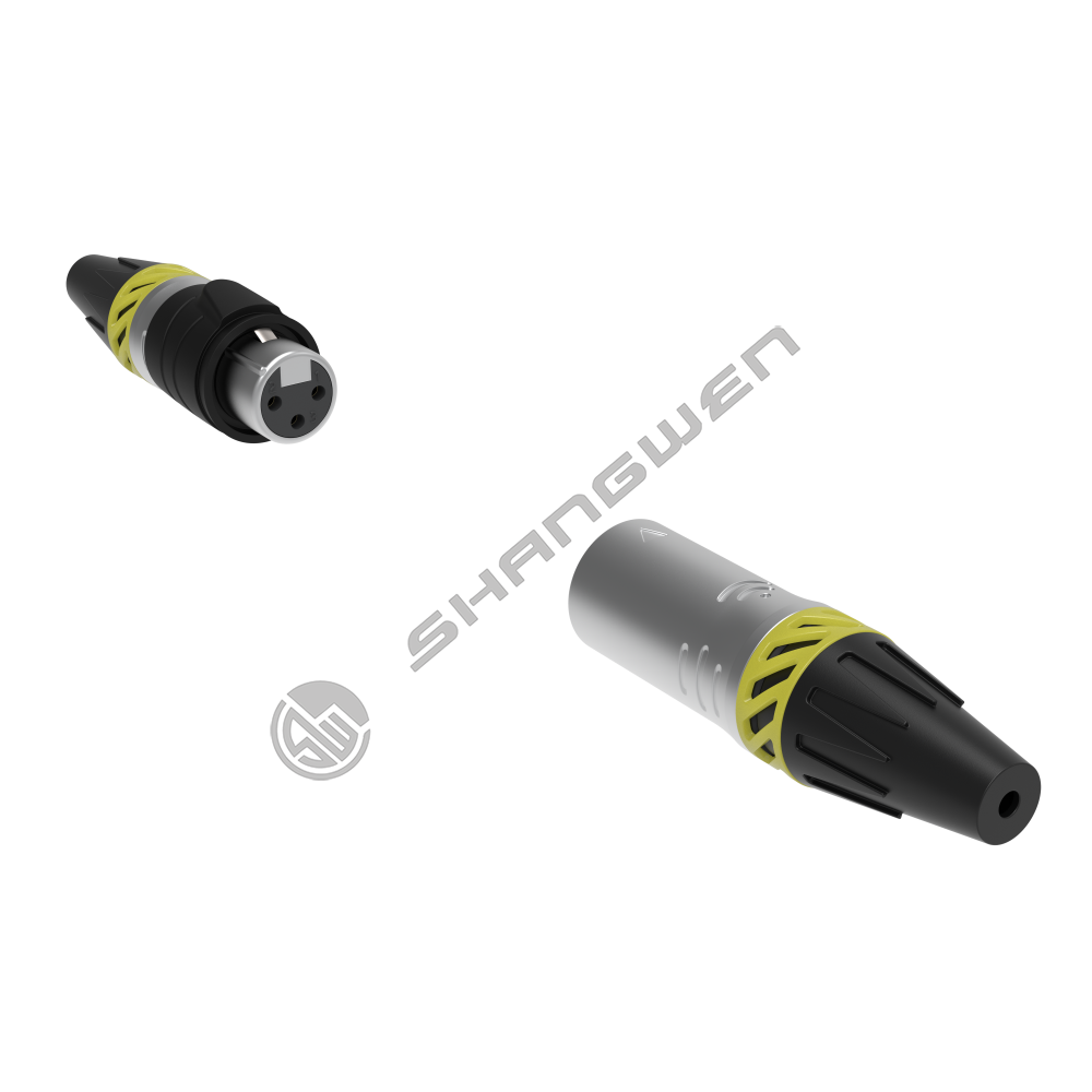 waterproof XLR 3pin  female plug(Silver)